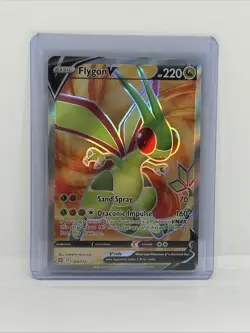 Pokemon TCG Flygon v Full Art Holo Ultra Rare Card 164/172 Brilliant Stars - Image 1