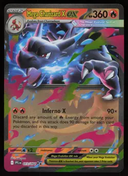 MEGA CHARIZARD X EX 013/094 DOUBLE RARE PHANTASMAL FLAMES POKEMON NM/M - Image 1