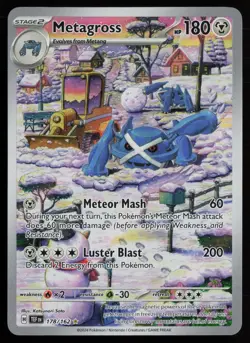 Metagross 178/162 Illustration Rare Temporal Forces Pokemon Near Mint - Image 1