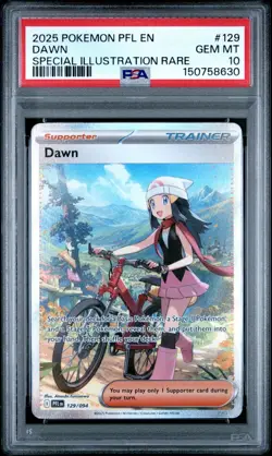 2025 Pokemon Phantasmal Flames - Dawn #129 Special Illustration Rare PSA 10 - Image 4