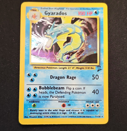 Pokemon WotC Gyarados 7/130 Base Set 2 Holo Rare English 2000 100 HP Arita - Image 1