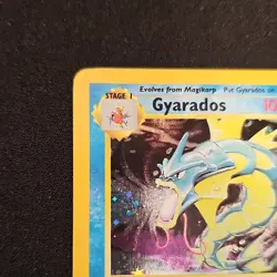 Pokemon WotC Gyarados 7/130 Base Set 2 Holo Rare English 2000 100 HP Arita - Image 2