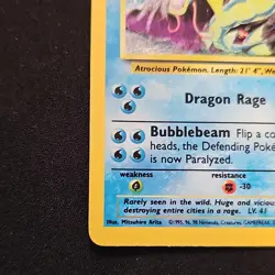 Pokemon WotC Gyarados 7/130 Base Set 2 Holo Rare English 2000 100 HP Arita - Image 5