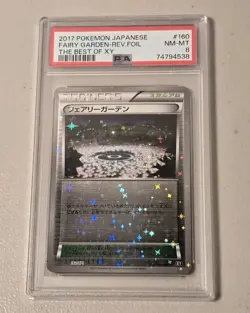 2017 Pokemon Japanese The Best of XY Fairy Garden #160 Reverse Mirror Foil PSA 8 - Image 3