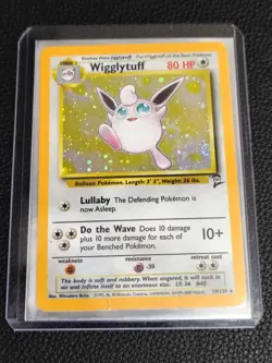 Pokemon Pokemon TCG Wigglytuff 019/130 Base Set 2 Vintage English Holo Card - Image 1