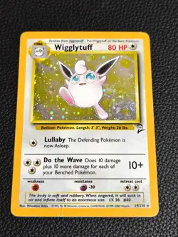 Pokemon Pokemon TCG Wigglytuff 019/130 Base Set 2 Vintage English Holo Card - Image 2