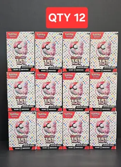 12x Pokemon Scarlet Violet 151 Booster Bundle Empty, No Packs or Cards - Image 1