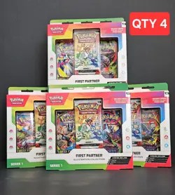 Pokemon First Partner Pack Promo Cards Starters Sealed LOT OF 4 - Image 1