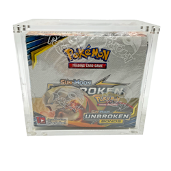 Pokemon TCG Sun & Moon Unbroken Bonds Booster Box Sealed w/ Acrylic Case - Image 1
