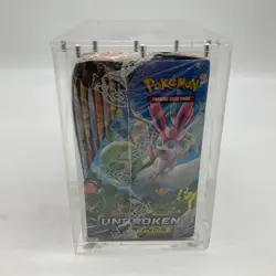 Pokemon TCG Sun & Moon Unbroken Bonds Booster Box Sealed w/ Acrylic Case - Image 3