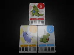 Pokemon Music Musical Note Card x3 Tyranitar Pupitar Larvitar Evolutions #3725 - Image 1