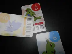 Pokemon Music Musical Note Card x3 Tyranitar Pupitar Larvitar Evolutions #3725 - Image 4