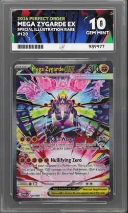 Pokemon Mega Zygarde ex SIR Perfect Order 120/088 ACE 10 - Perfect Subs read dec - Image 1
