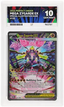 Pokemon Mega Zygarde ex SIR Perfect Order 120/088 ACE 10 PERFECT SUBS POP 1 - Image 1