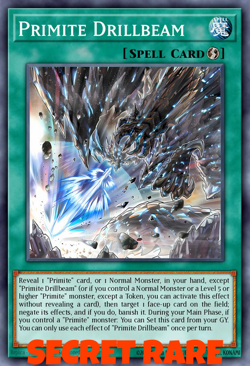 Primite Drillbeam BLMM-EN173 1st ED Yu-Gi-Oh! SECRET RARE - Image 1