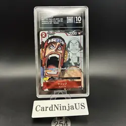 TAG GEM MINT 10 Usopp Parallel ST01-002 C 25th Edition ONE PIECE Card Game 254 - Image 1