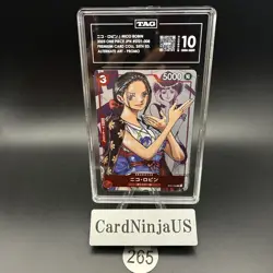 TAG GEM MINT 10 Nico Robin C ST01-008 Promo Premium Card collection 25th 265 - Image 1