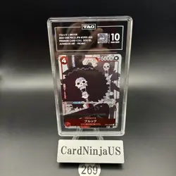 TAG GEM MINT 10 Brook OP01-022 (Promo) 25th Anniversary Edition ONE PIECE 269 - Image 1