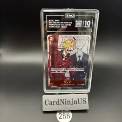 TAG GEM MINT 10 Sanji R OP01-013 Promo Premium Card collection 25th 288 - Image 1