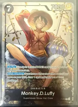 One Piece Monkey D. Luffy P-075 Sealed Promo Vol 2 Exclusive - Image 1