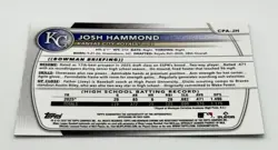 2025 Bowman Draft Josh Hammond 1st Bowman Auto Royals - Image 4
