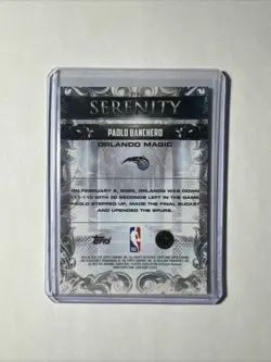 Paolo Banchero 2025-26 NBA Topps Chrome Serenity Purple /75 - Image 2