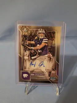 2025 Bowman Chrome U 1st Avery Johnson Auto Kansas State - Image 1