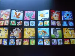 Pokemon Card Coris Promo Non Holo Sticker x4 Pikachu Pichu etc #3991-1 - Image 1