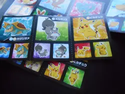 Pokemon Card Coris Promo Non Holo Sticker x4 Pikachu Pichu etc #3991-1 - Image 5