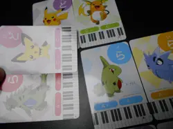 Pokemon Music Musical Note Card x9 Pikachu Tyranitar Dragonite Evolutions #3509 - Image 3