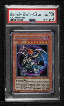Chaos Emperor Dragon - Envoy of the End SE Unlimited YuGiOh Invasion PSA 8 2004 - Image 1