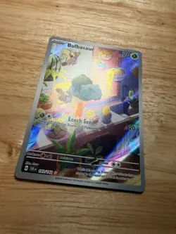 Pokemon TCG Bulbasaur Holo Card Illustration Stellar Crown Rare 143/142 - Image 2