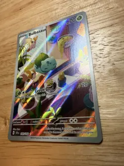 Pokemon TCG Bulbasaur Holo Card Illustration Stellar Crown Rare 143/142 - Image 3