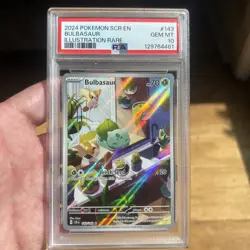 Pokemon Bulbasaur 143/142 Sv07: Stellar Crown Illustration Rare Holo PSA 10 2024 - Image 1