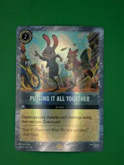 Putting It All Together 27/P3 Disney Lorcana Promo Cards ALTERNATE ART FOIL! - Image 1