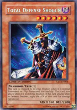 Yugioh! LP Total Defense Shogun - CT1-EN001 - Secret Rare - Limited Edition Ligh - Image 1