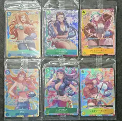 One Piece TCG EXCLUSIVE Asia Mini Tin Vol 2 Set of 6 Promo Foil Cards (SEALED) - Image 1