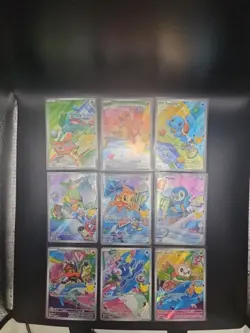 Pokemon 2026 First Partner Illustration Collection Series 1 Promo Set 9 Cards - Image 1