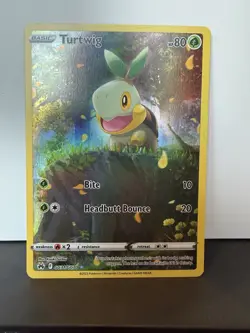 Pokemon TCG Turtwig Crown Zenith: Galarian Gallery Holo Holo Rare Card GG31/GG70 - Image 1