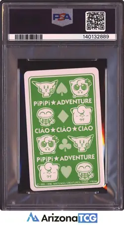 Pokemon 1998 Squirtle 2 Of Clubs Playing Card PiPiPi Adventure PSA 9 - Image 2