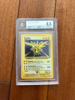 Zapdos #16/102 Base Set Holo Pokemon 1999 - BGS 8.5 NM-MT+ Card - Image 1