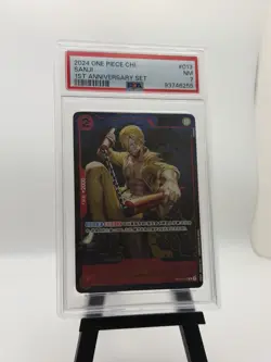 One Piece TCG Card Game Chinese Sanji OP01-013 R Exclusive 1st Anniversary PSA 7 - Image 1