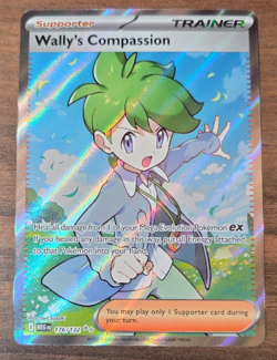 Wally's Compassion Trainer 176/132 Mega Evolution Holo Pokemon Card - Image 1