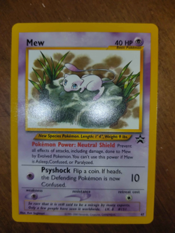Pokemon Mew Card 47 Promo Black Star Wizards of the Coast Near Mint - Image 1