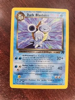 Dark Blastoise Team Rocket Pokemon Card WOTC - Image 1