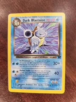 Dark Blastoise Team Rocket Pokemon Card WOTC - Image 2