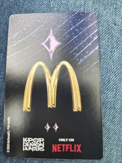 McDonald’s K-pop Demon Hunters Rumi Zoey Mira Card Sparkle - Image 2