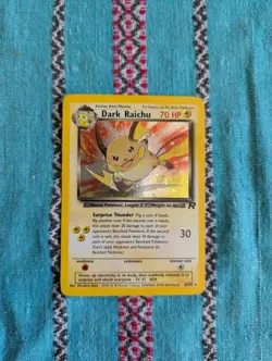 Pokemon TCG Dark Raichu Team Rocket Secret Rare 83/82 70 HP Holo Card - Image 1