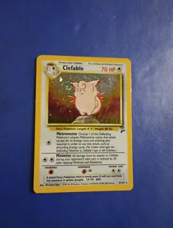 ✨ Clefable 5/130 Base Set 2 Holo Vintage Pokemon Card ✨ - Image 2