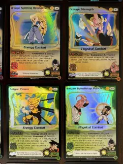 Limited Fusion HOLO FOIL Rare Dragon Ball Z Score Cards LOT DBZ CCG TCG - Image 5